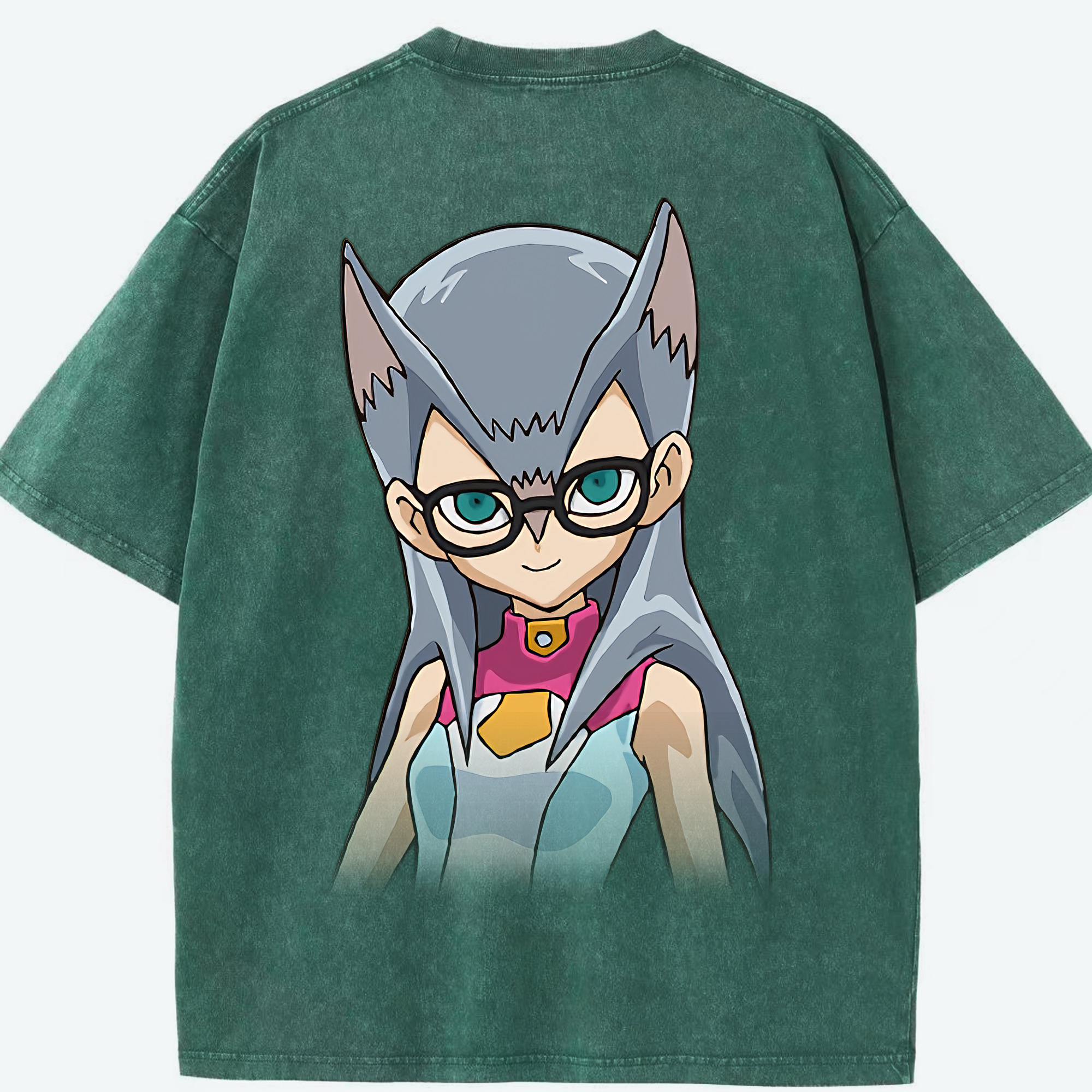（画像用） 遊☆戯☆王 Yu-Gi-Oh! 綿100% ヴィンテージ風 半袖Tシャツ（背面プリント）